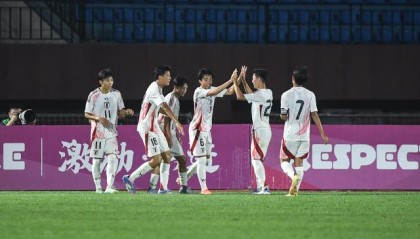 中国U16男足战平日本队