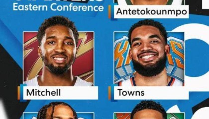 开云-2025全明星首发揭晓 詹库杜领衔 唐斯SGA入选